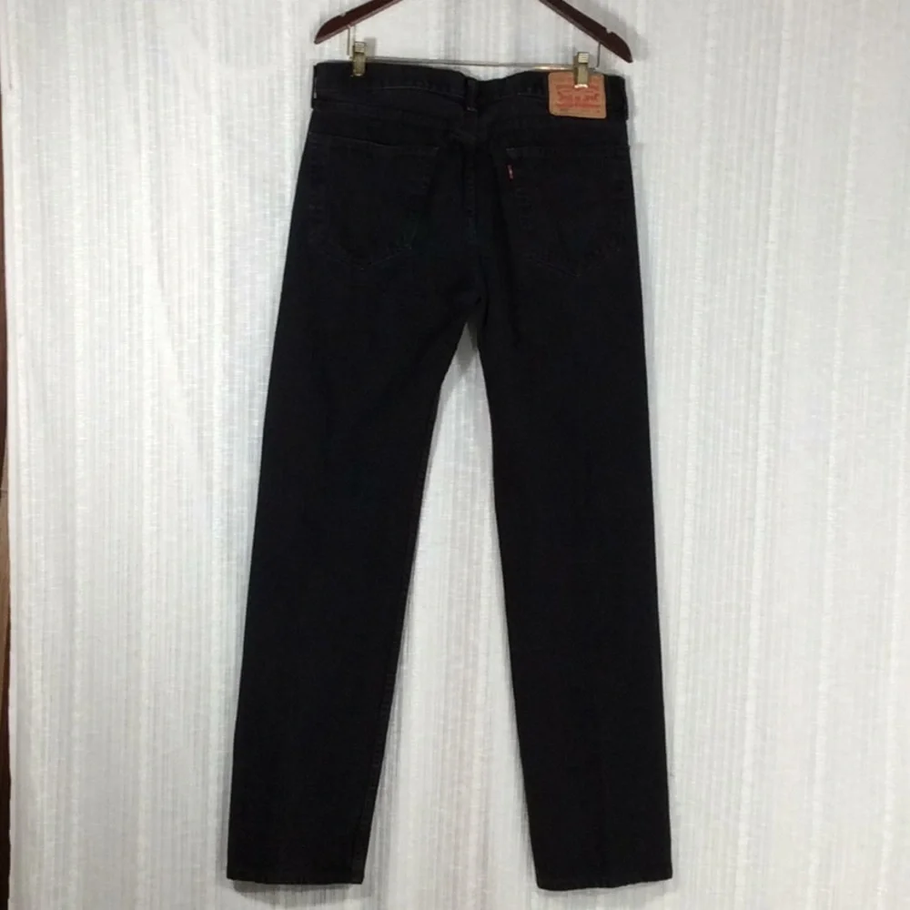 Levi’s 505 High Rise Black Straight Leg JeanW36L36